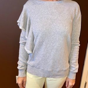 7 FOR ALL MANKIND GREY SWEATSHIRT SZ-XS